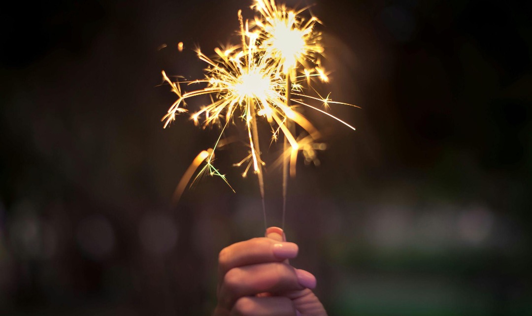 sparkler on 4th of July